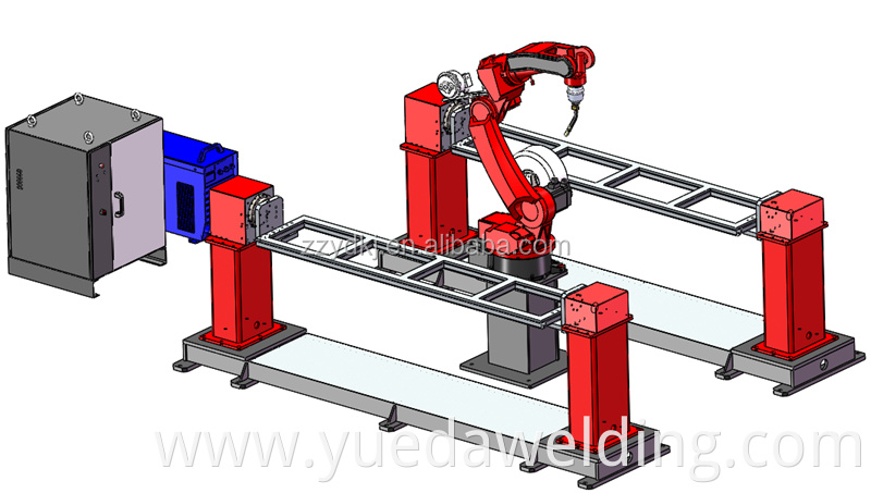 Yueda automatic control 6 axis industrial robot arm for sale